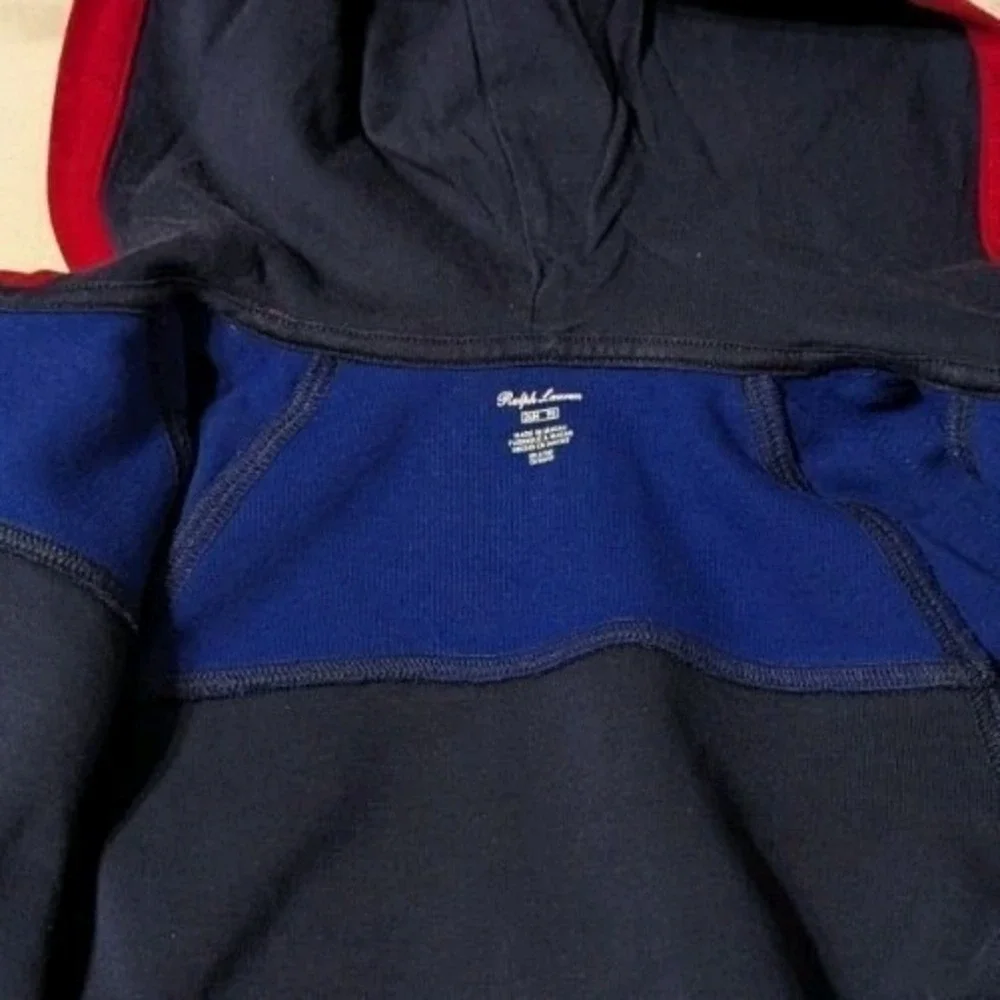 Ralph Lauren Toddler Baby‎ Kids Ski Hoodie Sweatshirt Jacket USA Blue Size 24M